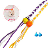 2 Pcs 140CM/2M Rat Leash With Bell for Small Animal-Random Color