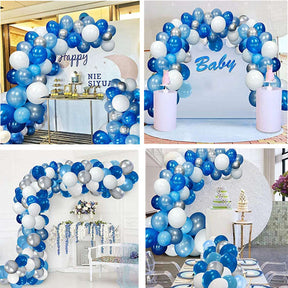 117 Pcs Blue Balloons Garland Arch Kit For Blue Balloon Decorations