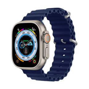 Sport Ocean Bands Compatible with Apple Watch 8 Ultra-MidnightBlue