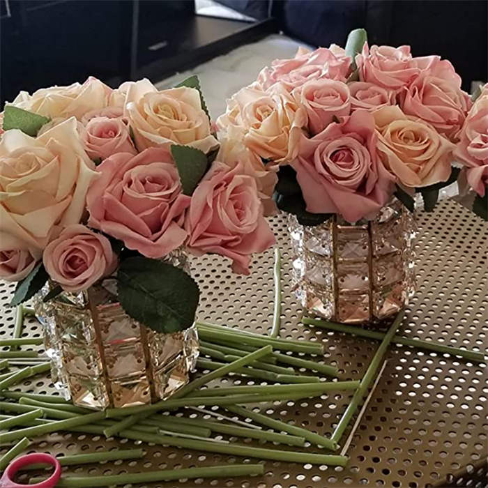 Makeup Brush Holder Crystal Comb Brushes Pen Storage Container-RoseGold