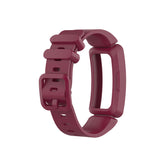 Silicone Watch Band For Fitbit Inspire/Inspire HR/ACE 2-Wine Red