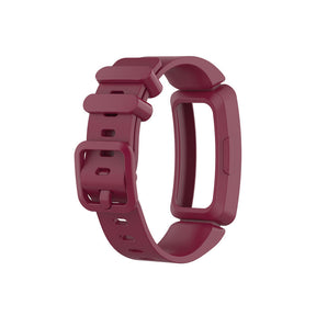 Silicone Watch Band For Fitbit Inspire/Inspire HR/ACE 2-Wine Red