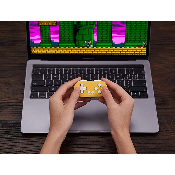 Bluetooth Gamepad Keychain Sized Mini Controller for Switch Windows-Yellow