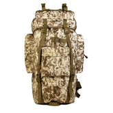 65L Extra Large Camping Waterproof Backpack For Men-DesertCamo