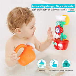 Toddler Bath Toys Sunflower Water Station with Mini Sprinkler for 2-4 Years