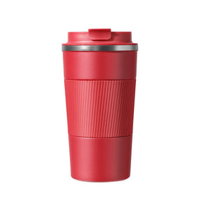 Coffee Mug Stainless Steel Vacuum Insulated Cup for Home Outdoor-Red