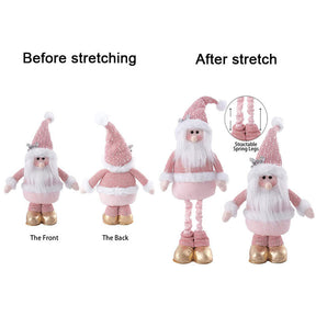 39Inch Stractable Santa Claus Doll Standing Plush Decorations