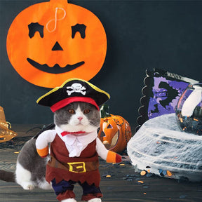 Pet Halloween Funny Costumes for Dog Cat Buccaneer