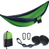 Camping Portable Hammocks with 2 Tree Straps for Travel Beach Backyard-3ColorGreen