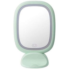 Home & LivingMakeup Mirror with Light Vanity Mirror Sided Cosmetic Mirror with Touch Powered-Green