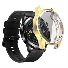 TPU Soft Slim Fall Prevention Full Cover Watch Case For Huawei GT2 46MM-Gold