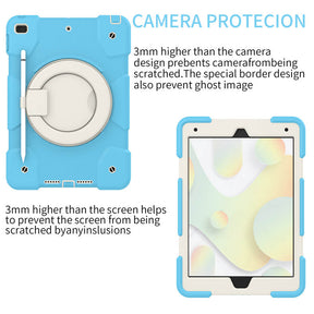 iPad Case For iPad 10.2 with 360¡ãSwivel Stand-Sky Blue