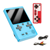 Retro Handheld Game Console 500 Classic FC Games Support 2 Gamer Players-Blue