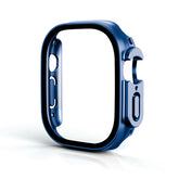 Screen Protector Case with Tempered Glass Film For Apple iWatch 8 Ultra -OriginalBlue