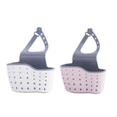 2 Pcs Kitchen Sink Sponge Holder Hanging Ajustable Faucet Caddy-Pink Beige