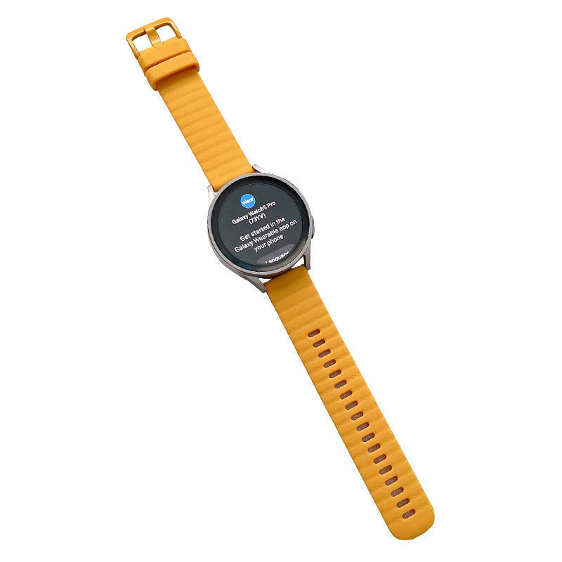 Sports Watch Strap Wave Pattern for Samsung Gear S2 Huawei Watch GT-Orange