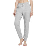 Womens Yoga Jogging Pants Cotton Casual Sports Pants-Gray