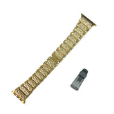 MZ Stainless Steel Watch Band Adjustable Wristbands for Apple IWatch Series SE/1/2/3/4/5/6 For Women-Gold