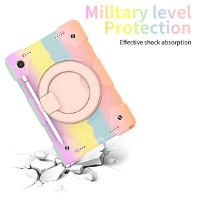 Tab A 8 X200/X205 Samsung Tablet Case with 360¡ãSwivel Stand-Colorful Rose Gold