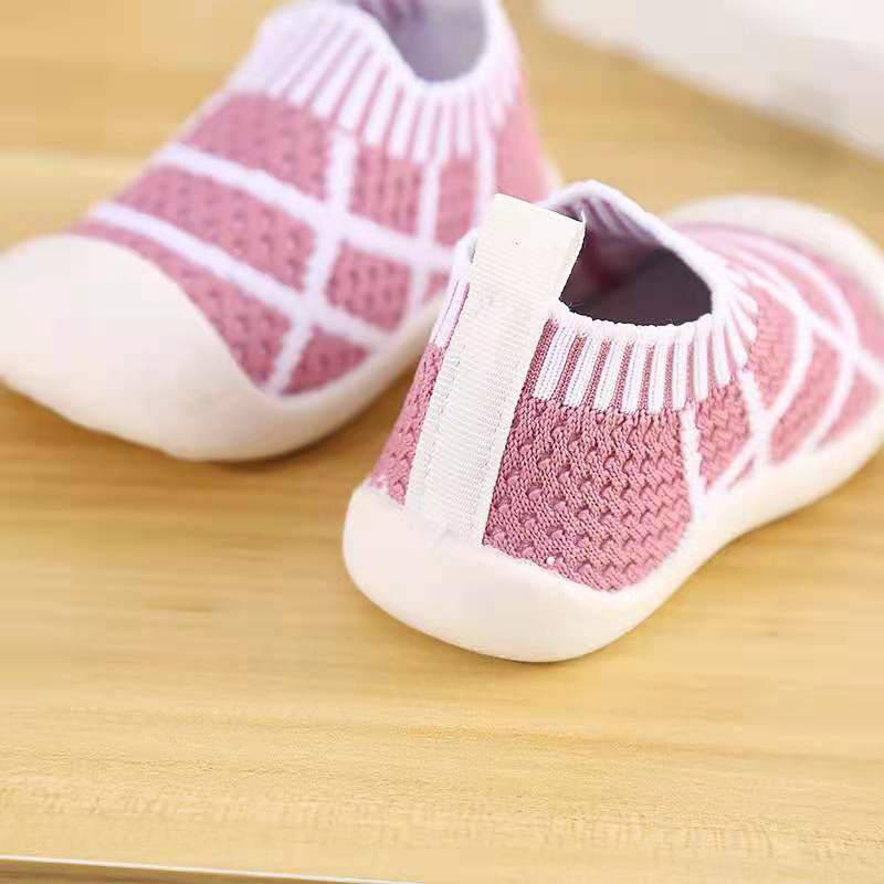 Toddler Shoes Baby First-Walking Trainers Toddler Infant Boys Girls-C004Pink