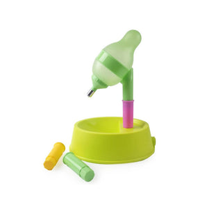 Pet Standing Water Dispenser with Detachable Pole Automatically Feeding Water-Green