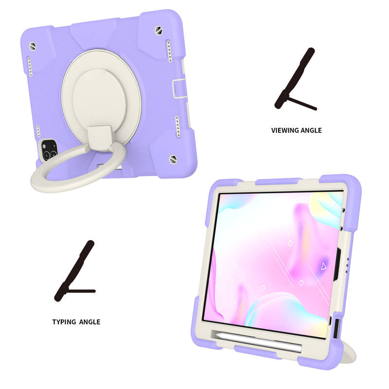 iPad Case For iPad Pro 11/Air 4 with 360¡ãSwivel Stand-Taro Purple