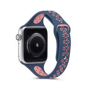 Nike Silicone Sport Breathable Watch For Apple iWatch Series-Blue Pink