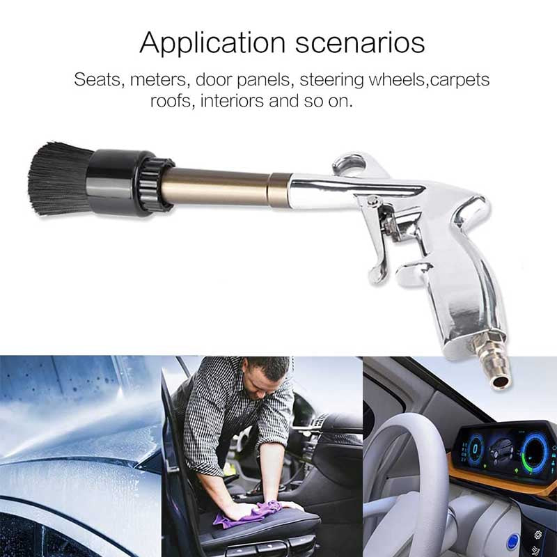 High Pressure Car Spraying Washing Gun with Cleaning Nozzle Air Pulse-Alloy