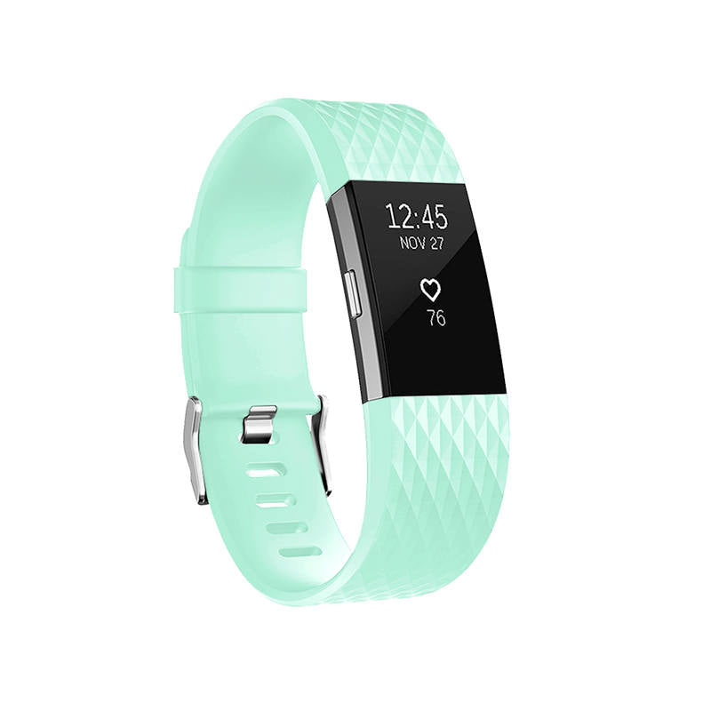 Silicone Replacement Strap Wrist Accessories For Fitbit Charge 2 -Mint Green