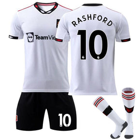 RASHFORD #10 Manchester United Away Jersey 2022/23 Soccer Jersey Kit For Adult Kids