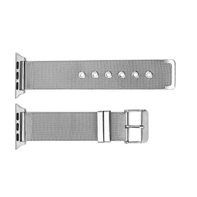 Buckle Metal Mesh Watch Watch Band For Apple Watch SE/6/5/4/3/2/1(Silver)
