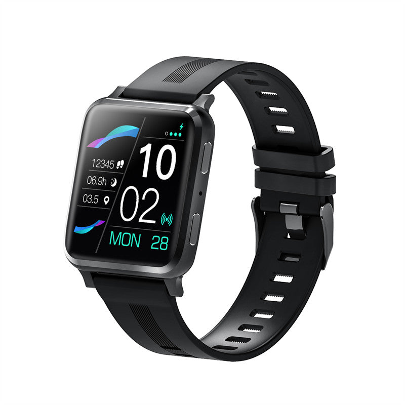 F30 Touch Screen Smart Watch with Music Heart Rate Monitor Call Text-Black