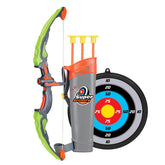 Archery Bow and Arrow Toy for Kids with Target and Quiver LED Illuminated Garden Fun Game-554A