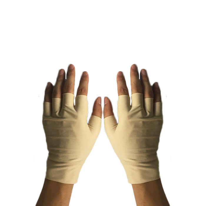 Unisex Half Finger Gloves Winter Stretchy Knit Fingerless Gloves in Common Size-Color- LYX-08065-1