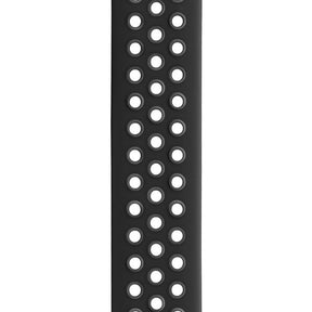 Sports Breathable Silicone Solo Loop Watchband for Apple Watch Series 6/5/4/3/2/1/SE-BlackGray