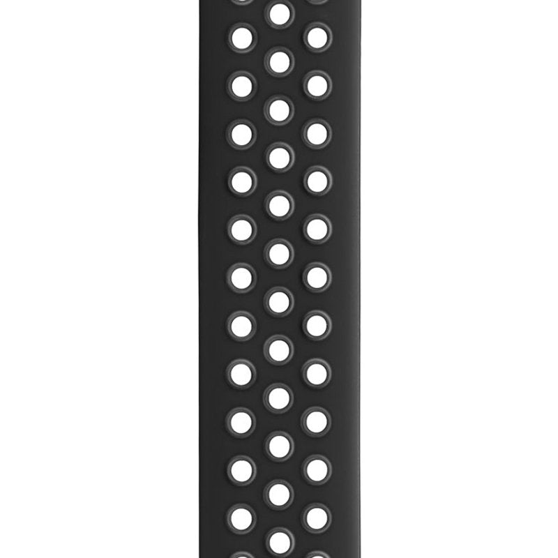 Sports Breathable Silicone Solo Loop Watchband for Apple Watch Series 6/5/4/3/2/1/SE-BlackGray