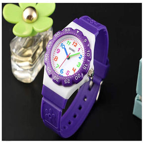 Girls Waterproof Quartz Watch Fashion Watch-Purple