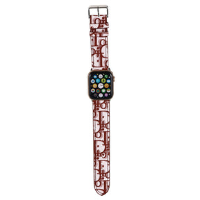 Leather Watch Band Fashion Printing Strap for iWatch Series 6/5/4/3/2/1/SE-02