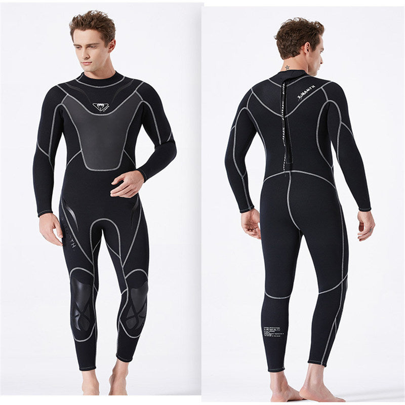 Adore Men Wetsuit 3mm Neoprene Scuba Diving Snorkeling Surfing Swimming Cold Water Wetsuit-WS19495-Black