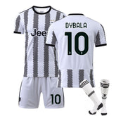 Juventus Home Jersey 2022-23 DYBALA #10 #10 Soccer Jersey Kids Adult 3-Pieces Jersey Kits