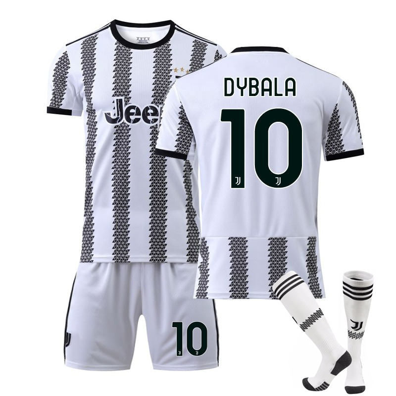 Juventus Home Jersey 2022-23 DYBALA #10 #10 Soccer Jersey Kids Adult 3-Pieces Jersey Kits