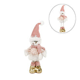 26.3Inch Stractable Snowman Doll Standing Plush Decorations