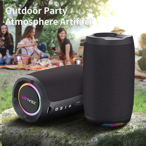 Bluetooth Speaker Portable Wireless Loud Stereo Sound Rich Bass for Home Outdoor-Blue