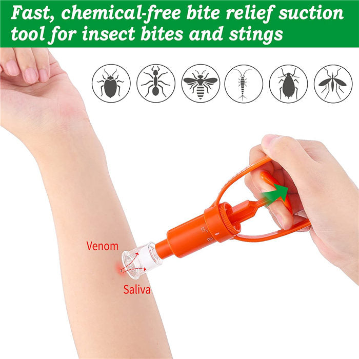 Bee Sting Kit Venom Extractor Suction Pump Bite