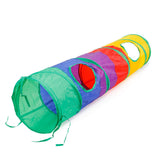 Cat Tunnel for Indoor Cats Collapsible Pop-up Pet Tube Hideaway Play Toys-Straight Tunnels