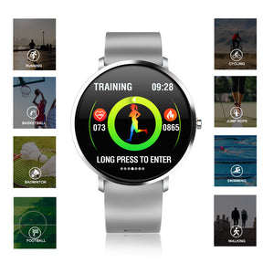 F25T Smart Watch with Heart Rate Blood Oxygen Sleep Monitor Pedometer-Grey