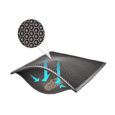 Cat Litter Mat Honeycomb Double-Layer Waterproof Design Easy to Clean-Gray