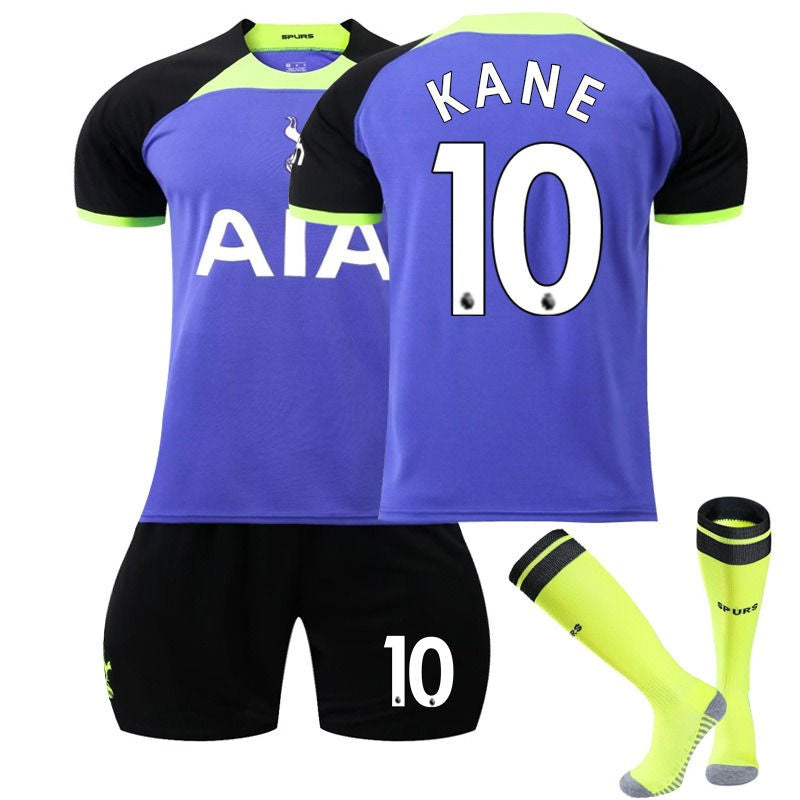 KANE #10 Tottenham Hotspur F.C Away Jersey 2022/23 Soccer Jersey Kit Football T-shirt Set For Adult Kids