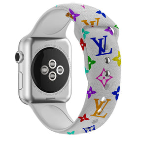 Fashion Painted Printing Silicone Watchband for Apple Watch SE & Series 6/5/4/3/2/1-B2