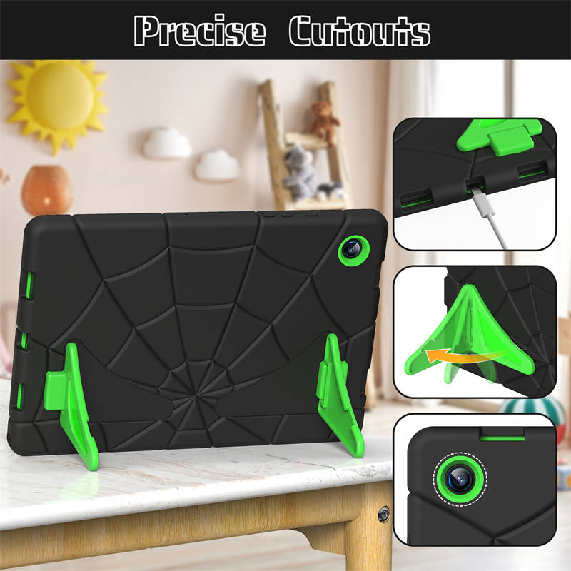 Spiderman Tablet Case for Samsung tab A8 10.5 X200/X205 2021-BlackGreen